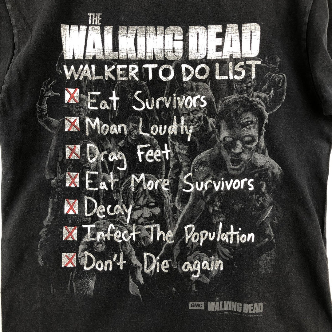Fruit of the Loom Heavy Cotton HD The Walking Dead Movie T-Shirt (Men's Size M) cotton black type Vintage Second Hand