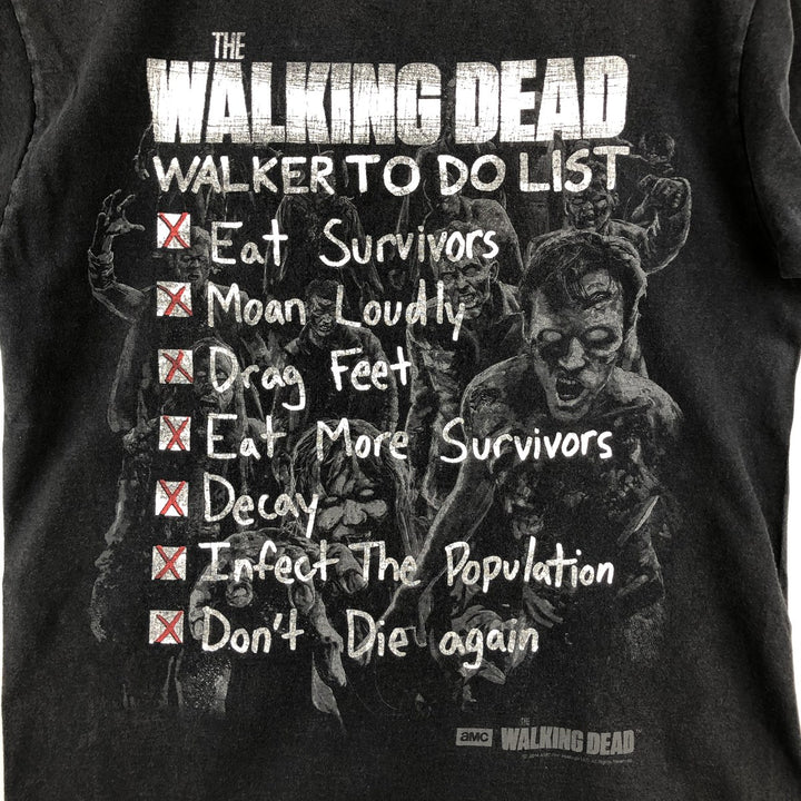 Fruit of the Loom Heavy Cotton HD The Walking Dead Movie T-Shirt (Men's Size M) cotton black type Vintage Second Hand