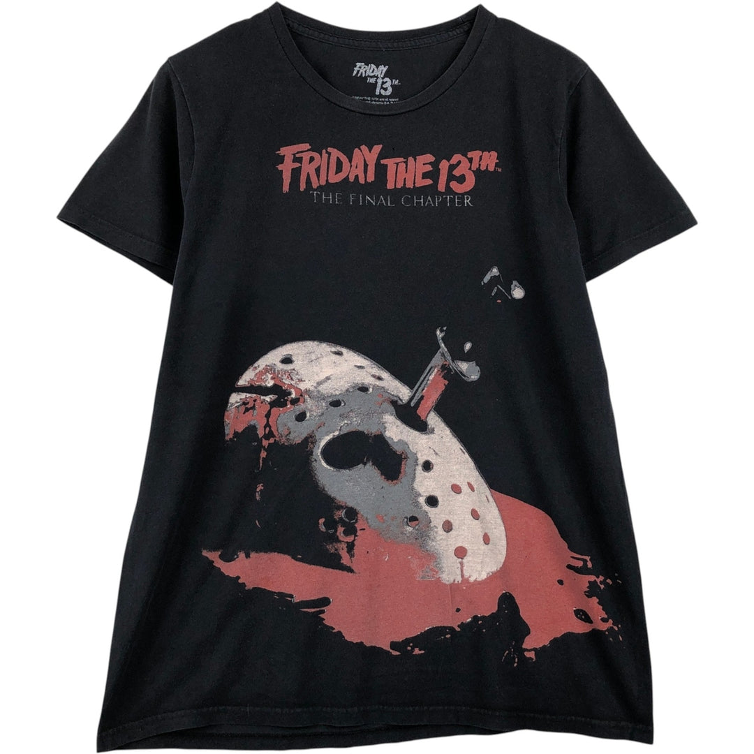 FRIDAY THE 13TH Movie T-shirt (Men's size L) cotton black type Vintage Second Hand