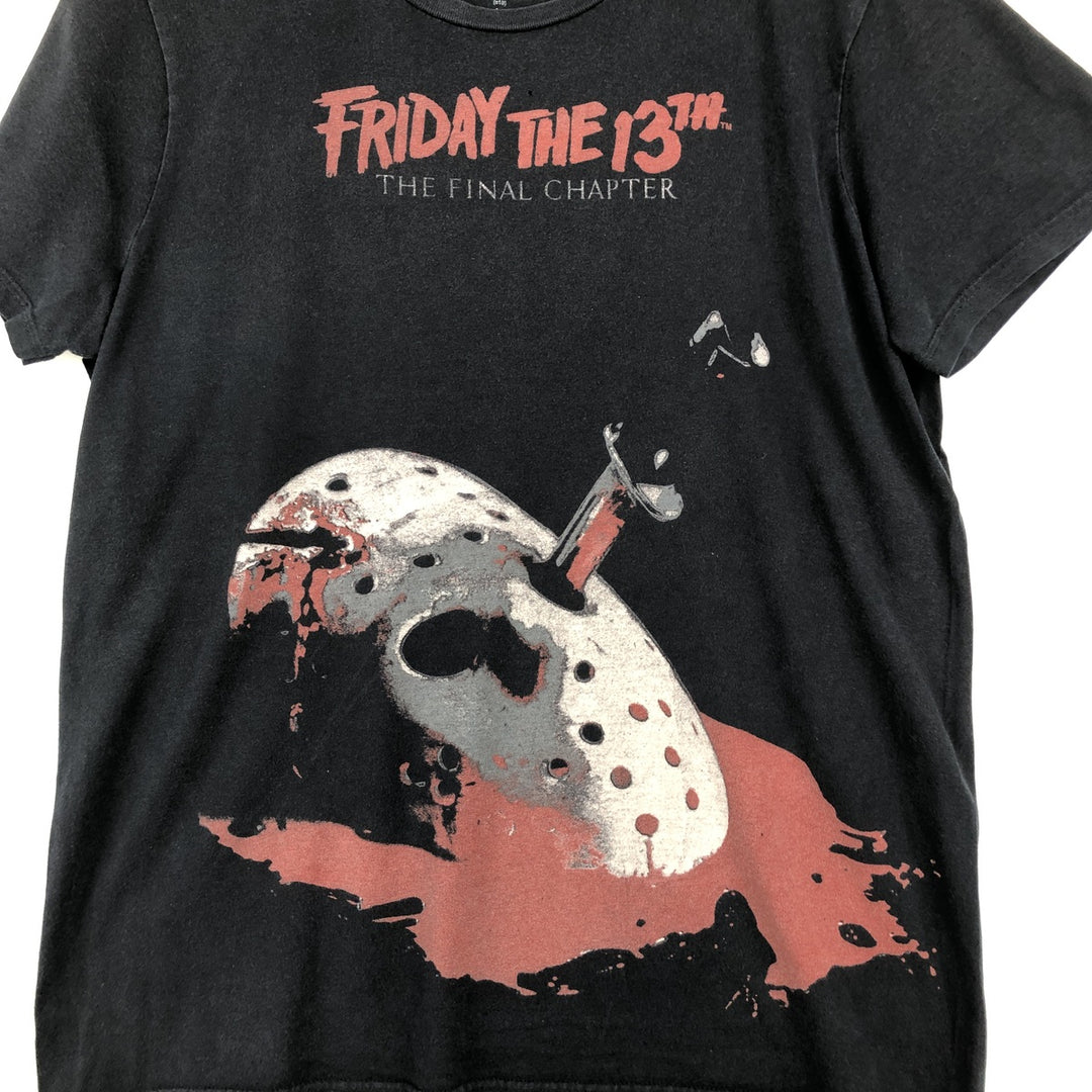 FRIDAY THE 13TH Movie T-shirt (Men's size L) cotton black type Vintage Second Hand