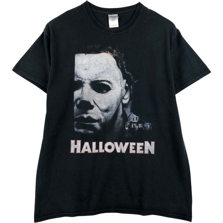 Gildan Halloween Movie T-shirt, Men's Size L (approx.) cotton black type Vintage Second Hand
