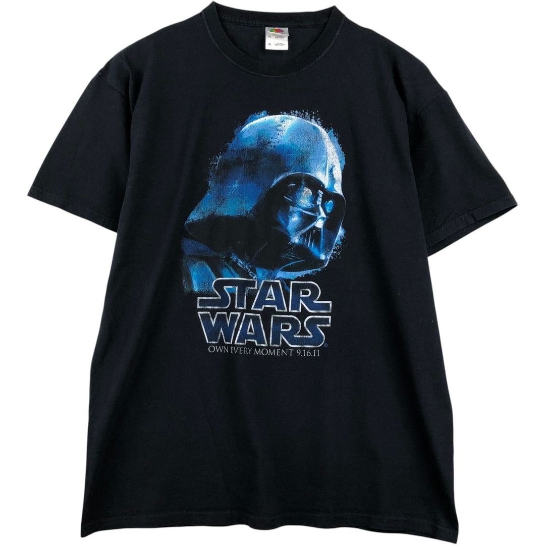 Fruit of the Loom Heavy Cotton Star Wars Darth Vader Movie T-Shirt (Men's XL equivalent) cotton black type Vintage Second Hand