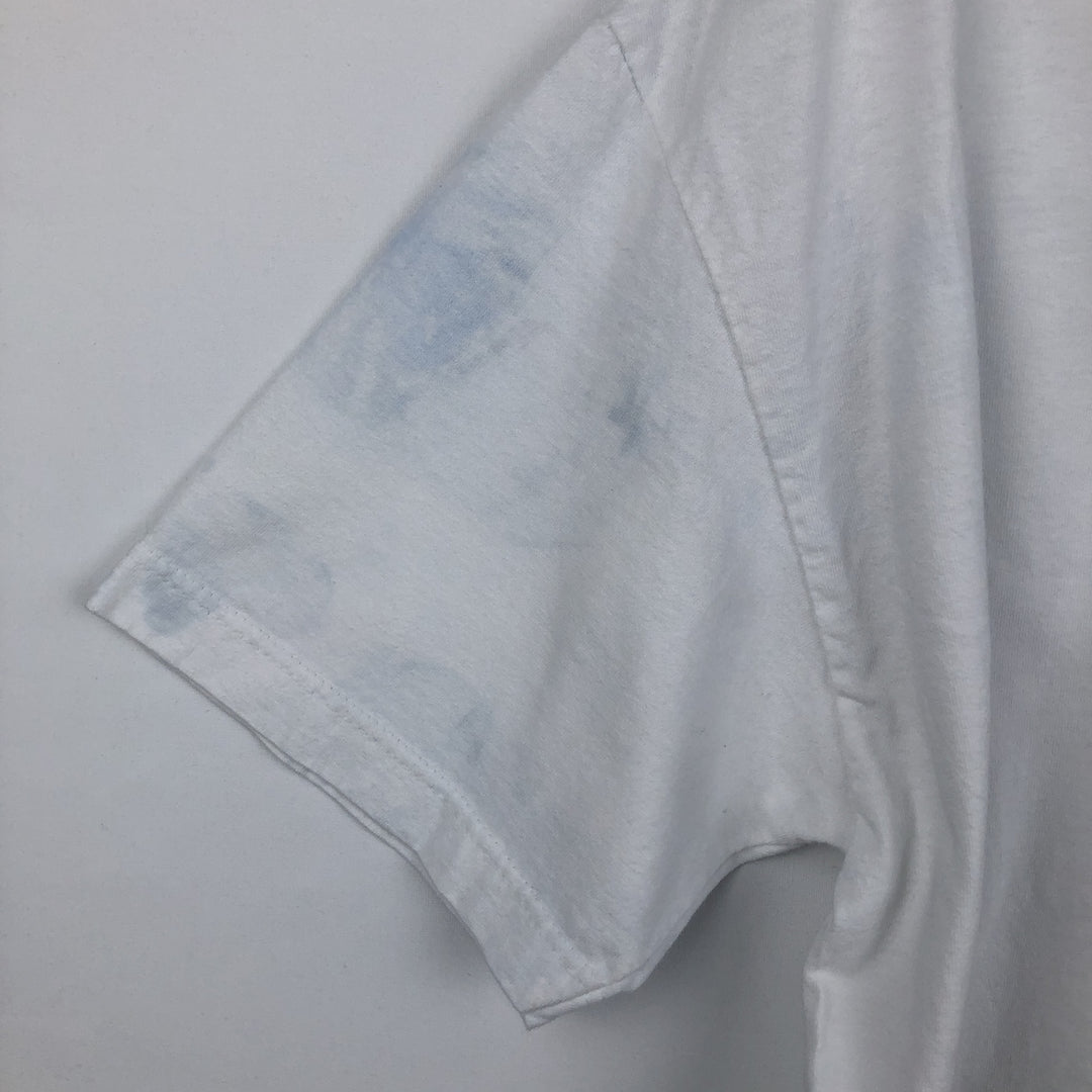 ALSTYLE Message Print T-Shirt Men's XL cotton white type Vintage Second Hand