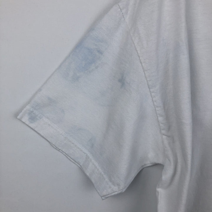 ALSTYLE Message Print T-Shirt Men's XL cotton white type Vintage Second Hand