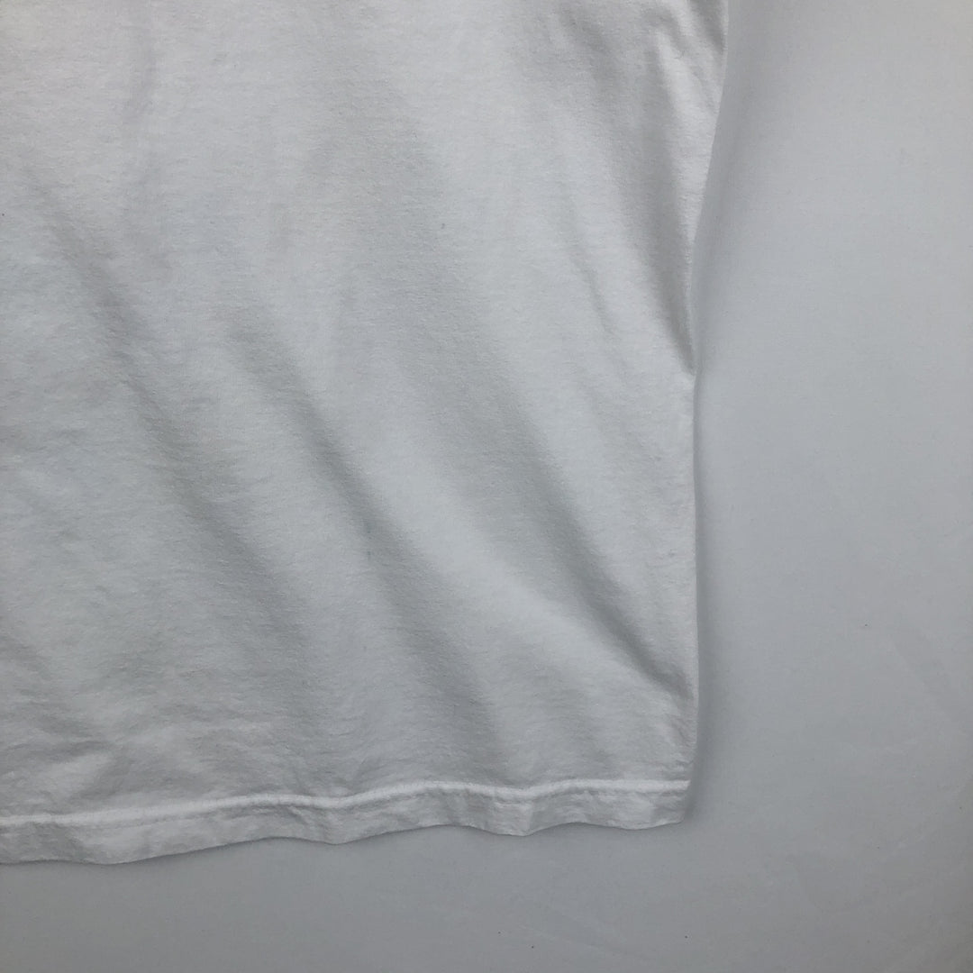 ALSTYLE Message Print T-Shirt Men's XL cotton white type Vintage Second Hand