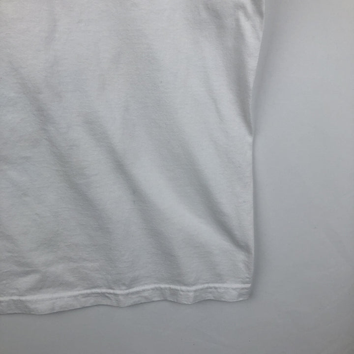 ALSTYLE Message Print T-Shirt Men's XL cotton white type Vintage Second Hand