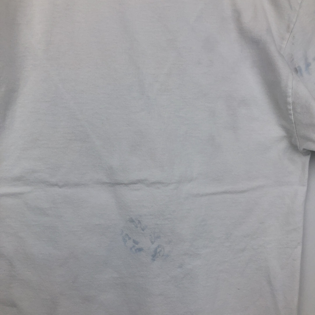 ALSTYLE Message Print T-Shirt Men's XL cotton white type Vintage Second Hand
