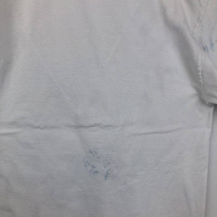 ALSTYLE Message Print T-Shirt Men's XL cotton white type Vintage Second Hand