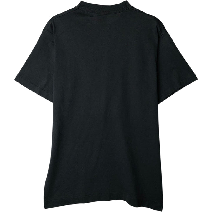 90'S Fruit of the Loom Message Print T-Shirt Made in USA Men's Medium Vintage cotton black type Vintage Second Hand