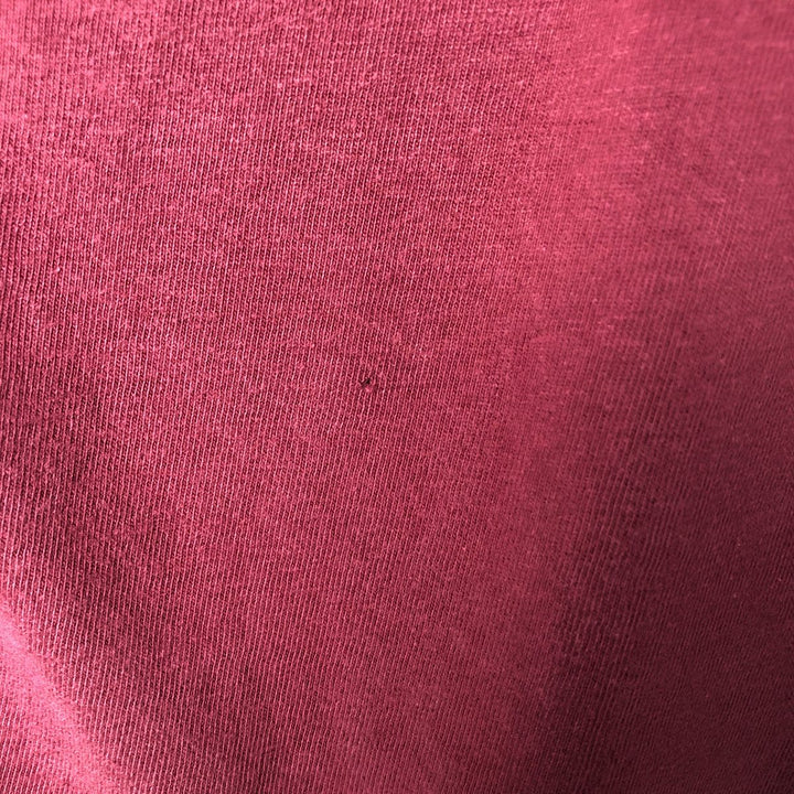 2000'S Hanes BEEFY-T Message Print T-Shirt, Men's Size M (approx.) cotton wine-red Vintage Second Hand