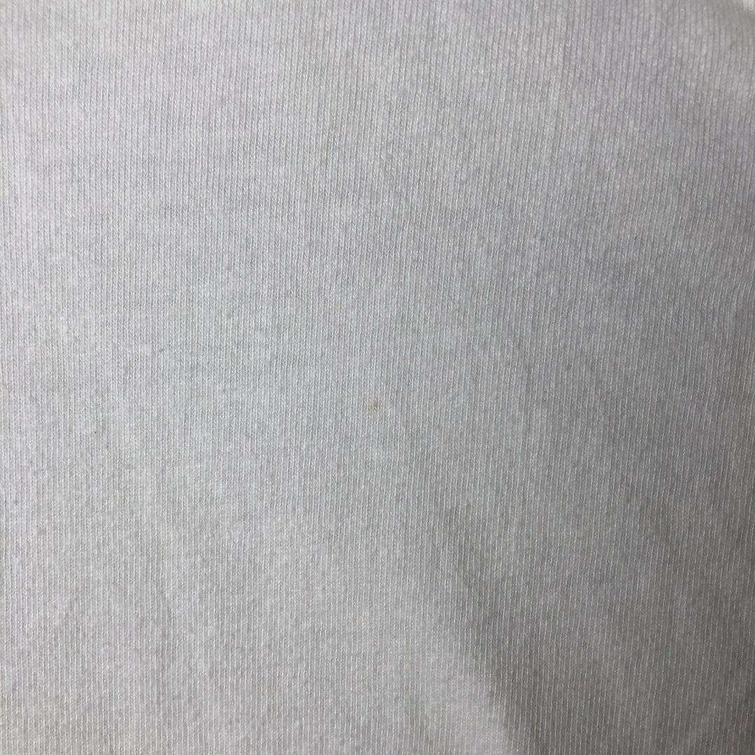 90'S Hanes BEEFY-T Blue Tag Message Print T-Shirt, Made in USA, Men's XL Equivalent, Vintage cotton white type Vintage Second Hand