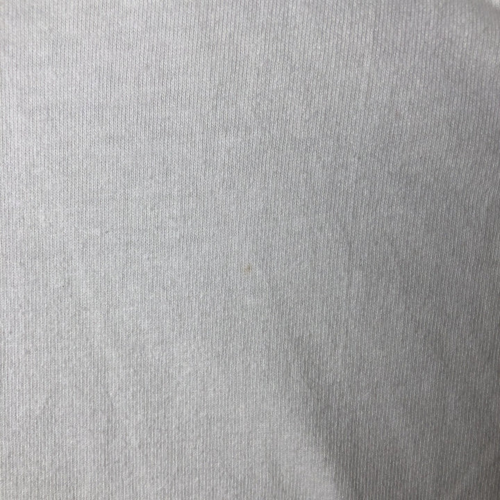 90'S Hanes BEEFY-T Blue Tag Message Print T-Shirt, Made in USA, Men's XL Equivalent, Vintage cotton white type Vintage Second Hand