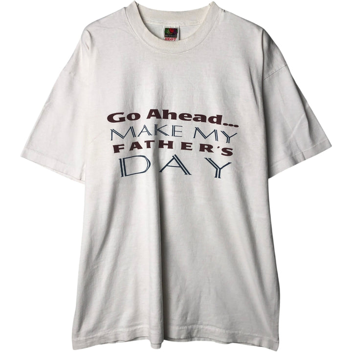 2000'S Fruit of the Loom Message Print T-Shirt, Men's XL cotton white type Vintage Second Hand