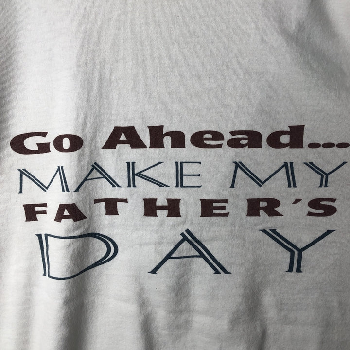2000'S Fruit of the Loom Message Print T-Shirt, Men's XL cotton white type Vintage Second Hand