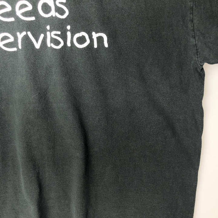 90'S Lee message print t-shirt, men's size XL equivalent, vintage. cotton black type Vintage Second Hand