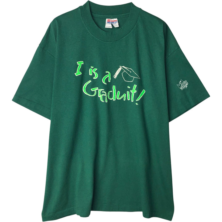 90'S Hanes HEAVYWEIGHT 50 cotton green type Vintage Second Hand