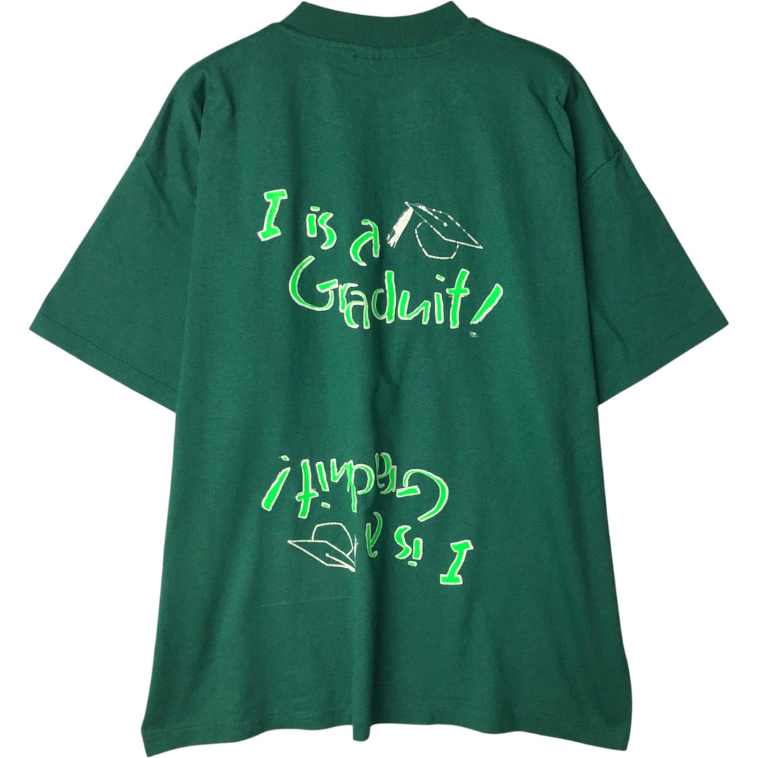 90'S Hanes HEAVYWEIGHT 50 cotton green type Vintage Second Hand