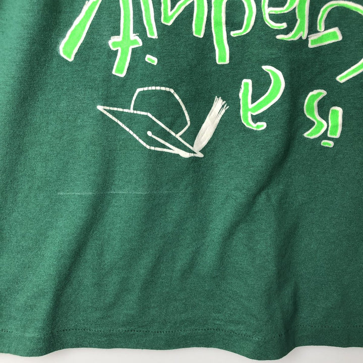 90'S Hanes HEAVYWEIGHT 50 cotton green type Vintage Second Hand
