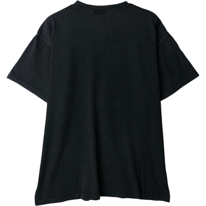 Vintage 90'S Delta DELTA Message Print T-shirt Made in USA Men's L cotton black type Vintage Second Hand
