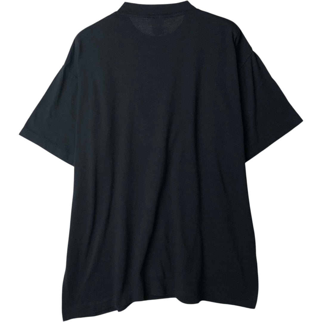 Message print t-shirt, made in USA, men's size XL (equivalent), vintage. polyester black type Vintage Second Hand