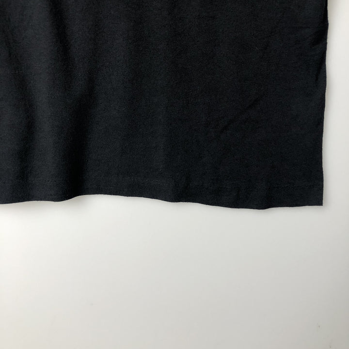 Message print t-shirt, made in USA, men's size XL (equivalent), vintage. polyester black type Vintage Second Hand