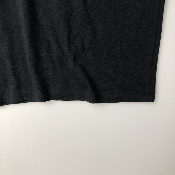 Message print t-shirt, made in USA, men's size XL (equivalent), vintage. polyester black type Vintage Second Hand