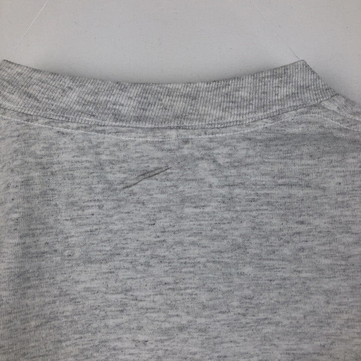 90'S Jerzees message print t-shirt, men's size L (approx.), vintage. cotton gray type Vintage Second Hand