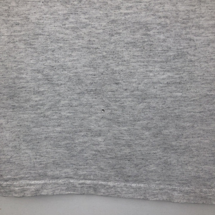 90'S Jerzees message print t-shirt, men's size L (approx.), vintage. cotton gray type Vintage Second Hand