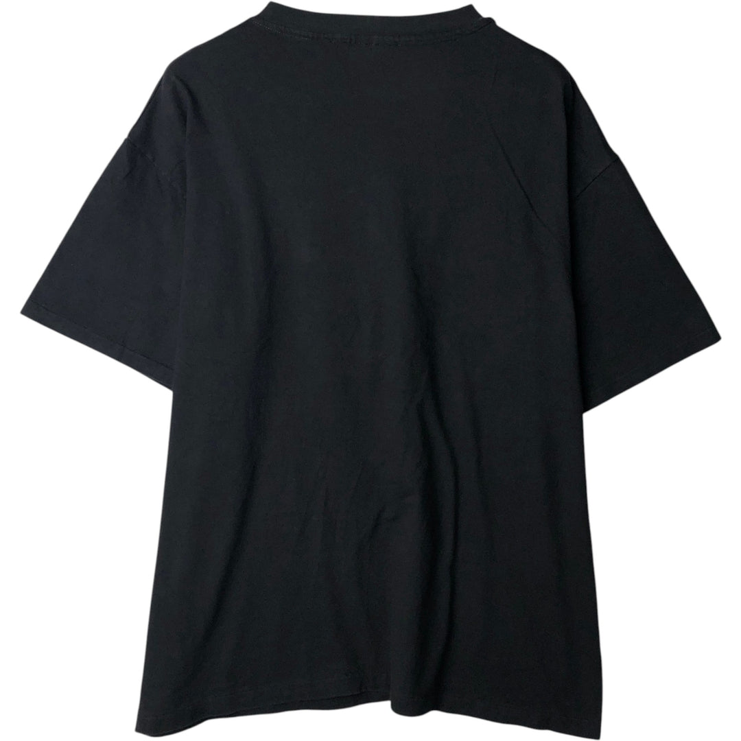 90'S Hanes Message Print T-Shirt, Made in USA, Men's XL (approx.), Vintage cotton black type Vintage Second Hand