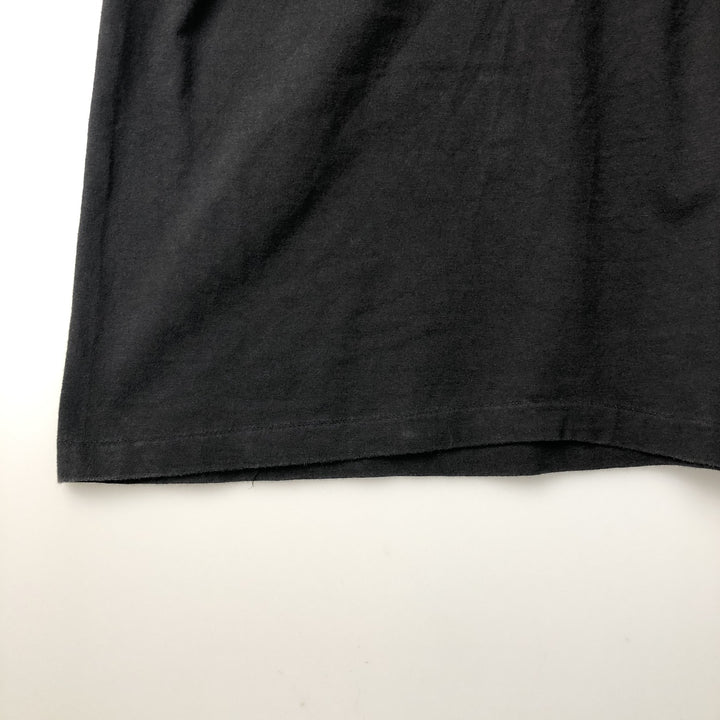 90'S Hanes Message Print T-Shirt, Made in USA, Men's XL (approx.), Vintage cotton black type Vintage Second Hand