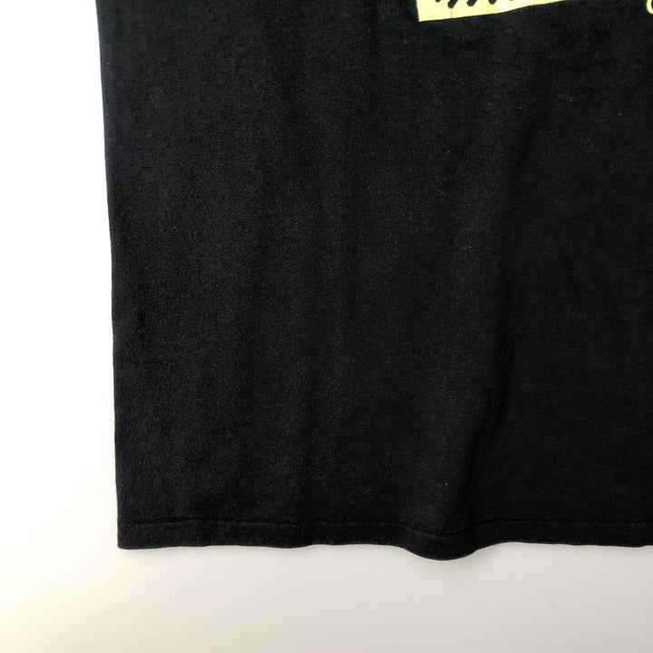 90'S ONEITA Message Print T-Shirt, Made in USA, Size XL (Equivalent to Men's XL), Vintage cotton black type Vintage Second Hand