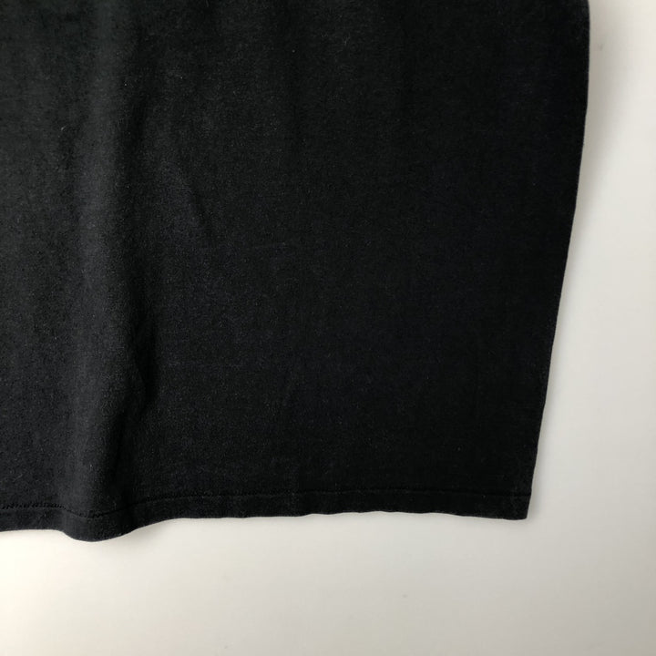 90'S ONEITA Message Print T-Shirt, Made in USA, Size XL (Equivalent to Men's XL), Vintage cotton black type Vintage Second Hand