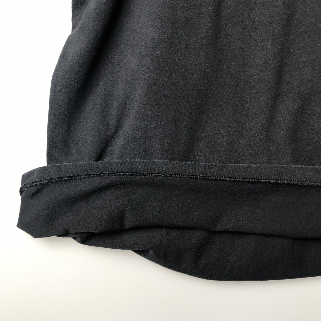 90'S ONEITA Message Print T-Shirt, Made in USA, Size XL (Equivalent to Men's XL), Vintage cotton black type Vintage Second Hand