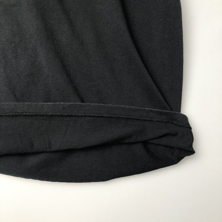 90'S ONEITA Message Print T-Shirt, Made in USA, Size XL (Equivalent to Men's XL), Vintage cotton black type Vintage Second Hand