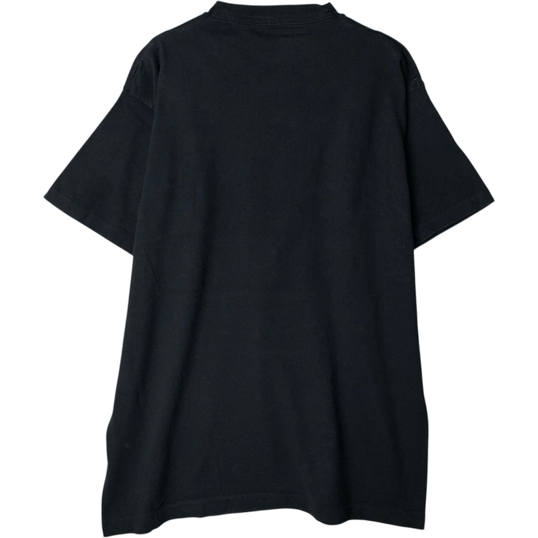 90'S Fruit of the Loom Message Print T-Shirt Made in USA Men's XL Vintage cotton black type Vintage Second Hand