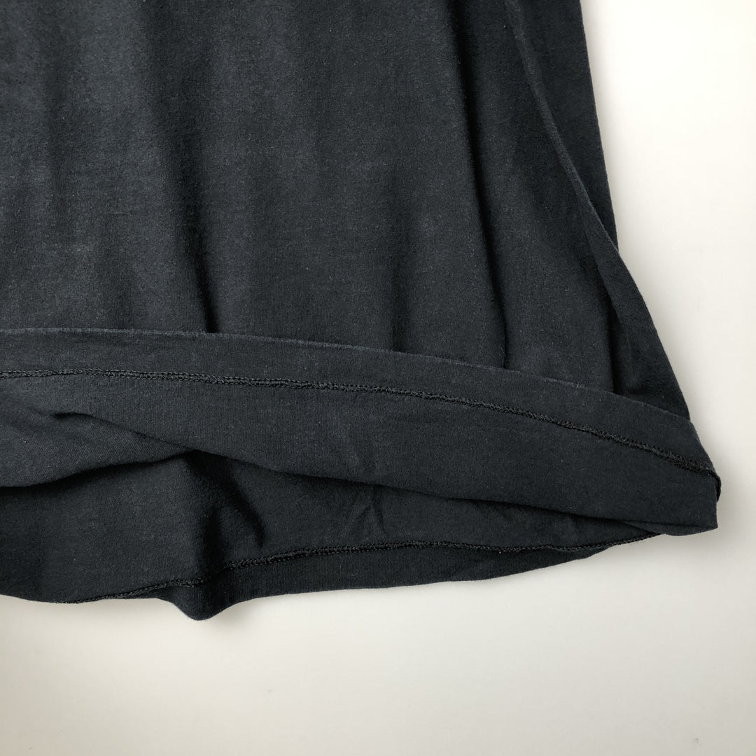 90'S Fruit of the Loom Message Print T-Shirt Made in USA Men's XL Vintage cotton black type Vintage Second Hand