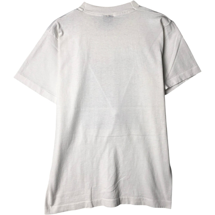 90'S Screen Stars Photo T-Shirt, Made in USA, Men's Size M (Equivalent), Vintage cotton white type Vintage Second Hand