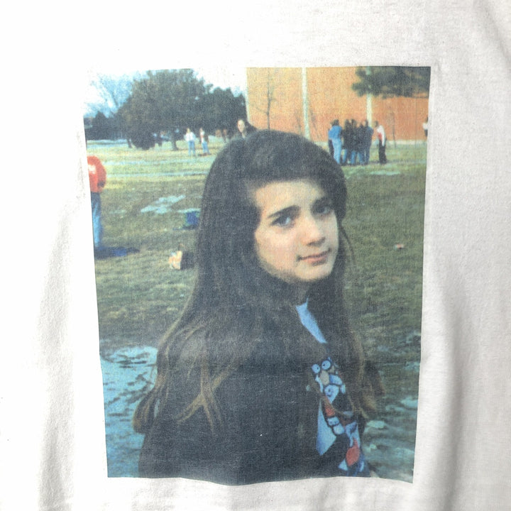 90'S Screen Stars Photo T-Shirt, Made in USA, Men's Size M (Equivalent), Vintage cotton white type Vintage Second Hand
