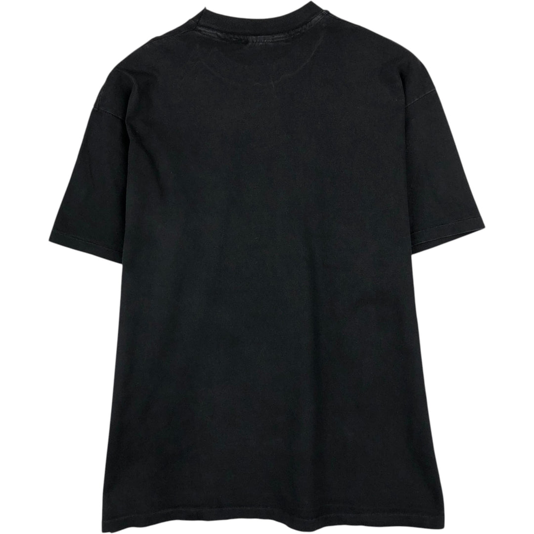 90'S Hanes Message Print T-Shirt, Made in USA, Men's XL (approx.), Vintage cotton black type Vintage Second Hand