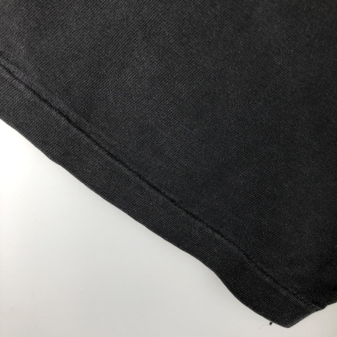 90'S Hanes Message Print T-Shirt, Made in USA, Men's XL (approx.), Vintage cotton black type Vintage Second Hand