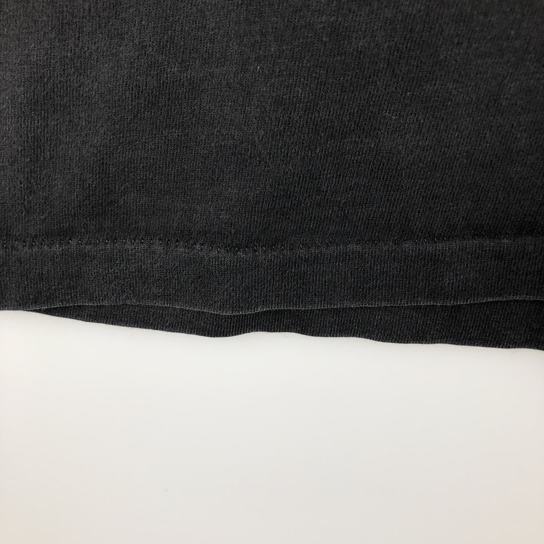 90'S Hanes Message Print T-Shirt, Made in USA, Men's XL (approx.), Vintage cotton black type Vintage Second Hand