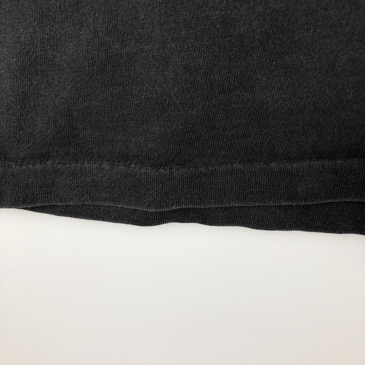 90'S Hanes Message Print T-Shirt, Made in USA, Men's XL (approx.), Vintage cotton black type Vintage Second Hand
