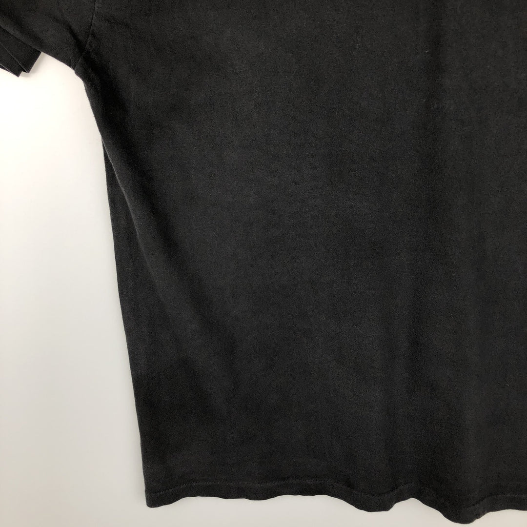 90'S Hanes Message Print T-Shirt, Made in USA, Men's XL (approx.), Vintage cotton black type Vintage Second Hand