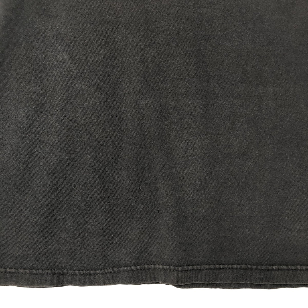 00'S Delta DELTA Message Print T-shirt Men's L size cotton black type Vintage Second Hand