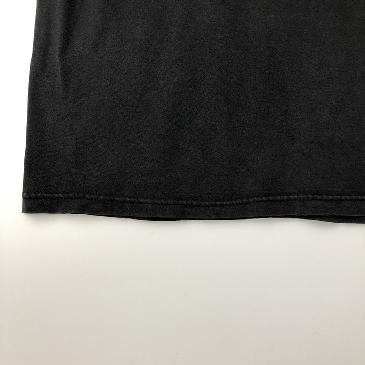 00'S Delta DELTA Message Print T-shirt Men's L size cotton black type Vintage Second Hand