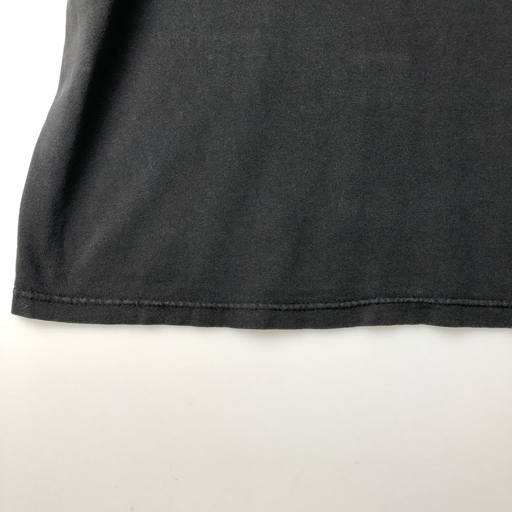 00'S Delta DELTA Message Print T-shirt Men's L size cotton black type Vintage Second Hand