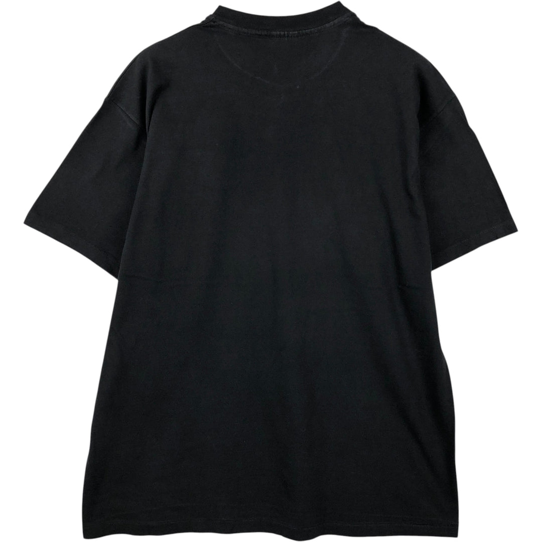 90'S Hanes BEEFY-T Message Print T-Shirt Made in USA Men's XL Vintage cotton black type Vintage Second Hand