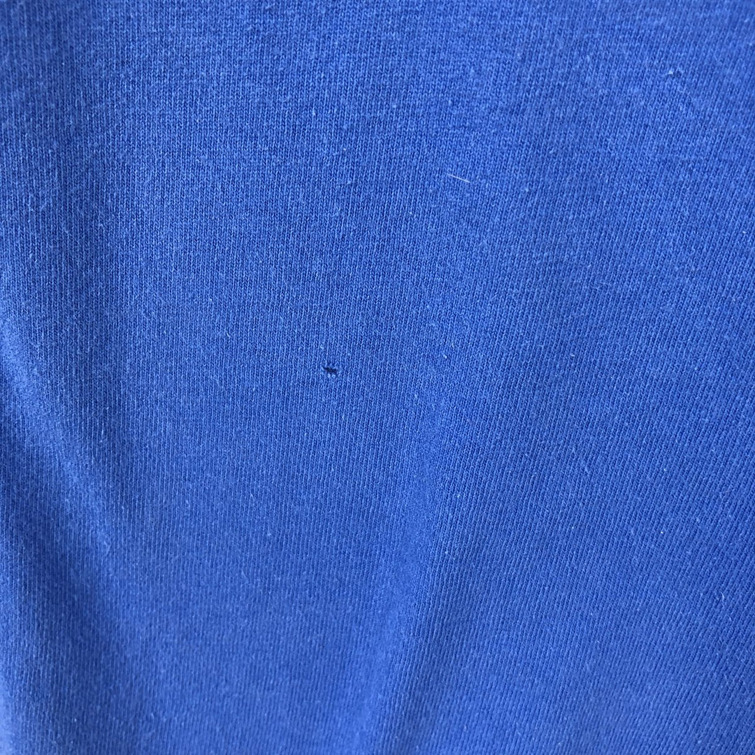 80'S Stedman Message Print T-Shirt, Made in USA, Men's Size L (Equivalent), Vintage cotton blue type Vintage Second Hand
