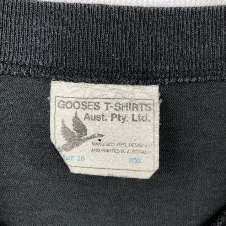 90'S GOOSES T-SHIRTS Art T-shirt, Men's Size L (approx.), Vintage cotton black type Vintage Second Hand