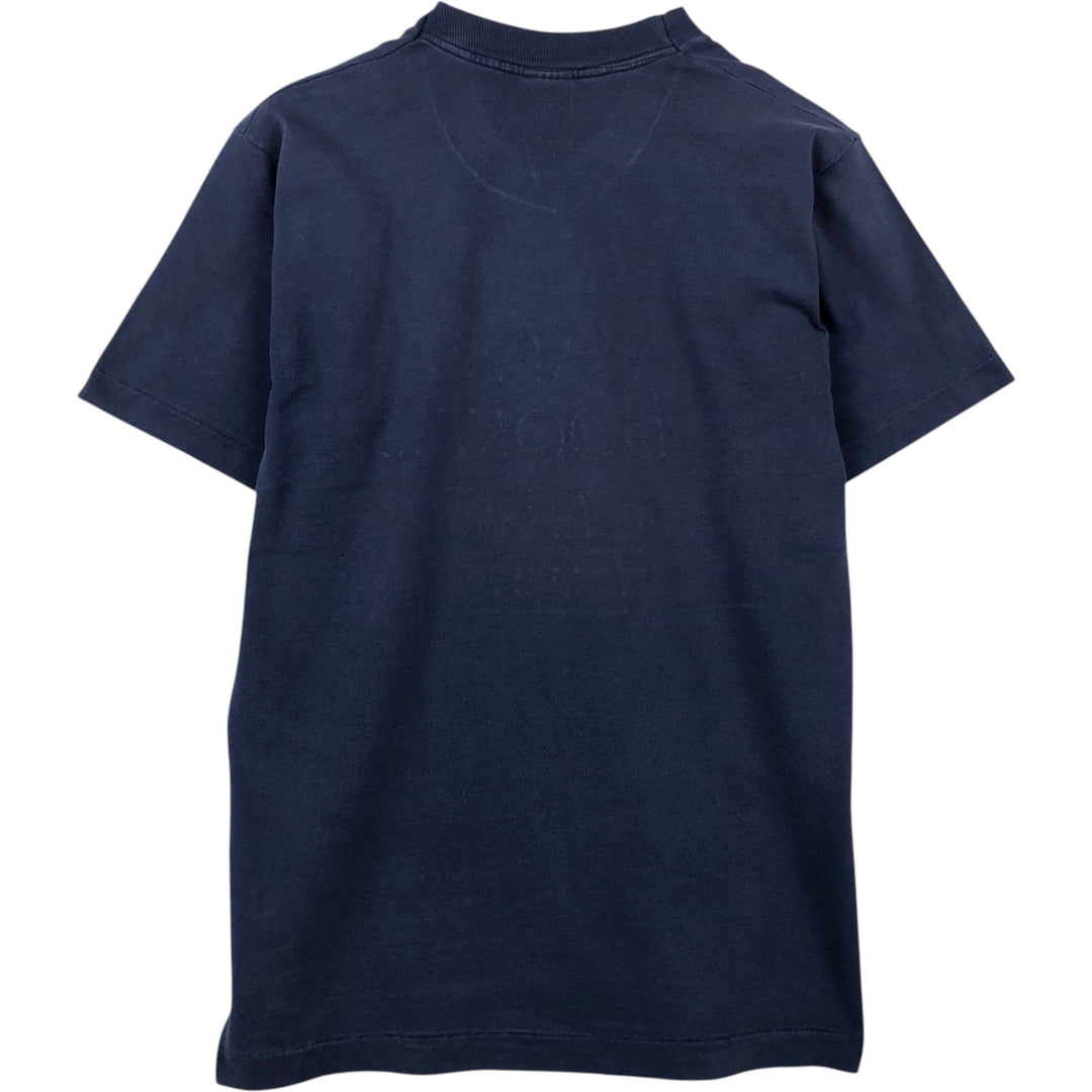 2000'S Fruit of the Loom message print T-shirt, men's size M (approx.) cotton navy blue type Vintage Second Hand
